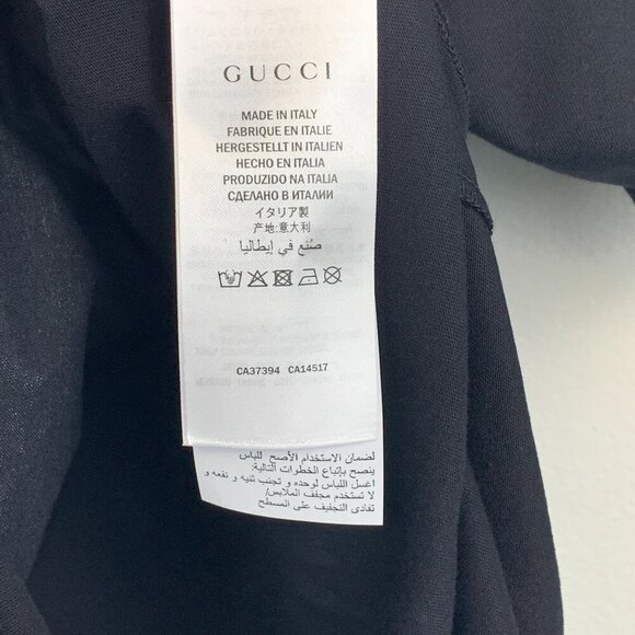 NWT Gucci Manifesto Mask Print Oversized Cotton T-Shirt In Black Size L - Picture 16 of 16